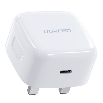 Ugreen USB wall charger Type C Power Delivery 3.0 Quick Charge 4.0 20W 3A (UK plug) white (CD137)