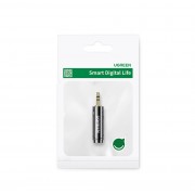 Ugreen adapter audio adapter from 6.35mm / 6.5mm jack (female) to 3.5mm mini jack (male) black (AV168 80730)