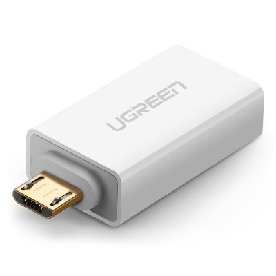 Ugreen adapter micro USB adapter - USB 2.0 OTG white (US195)