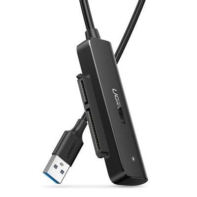 Ugreen adapter przejściówka dysku HDD SSD 2,5' SATA III 3.0 - USB 3.2 Gen 1 (SuperSpeed USB 5 Gbps) czarny (70609 CM321)