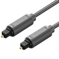 Ugreen digital optical audio fiber cable 1 m Toslink SPDIF gray (10768)
