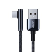 Ugreen elbow USB - USB Typ C cable 3 A Quick Charge 3.0 SCP FCP 1,5 m black (70414 US313)