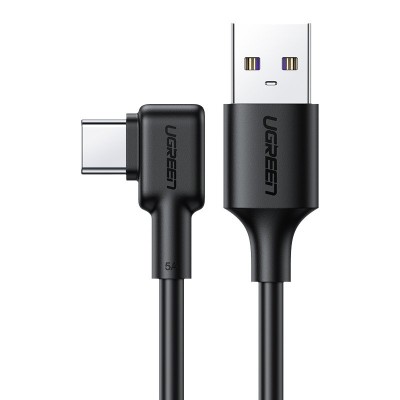 Ugreen elbow USB - USB Typ C cable 5 A Quick Charge 3.0 SCP FCP 2 m black (20104 US307)