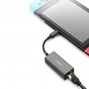 Ugreen external network adapter RJ45 - USB Type C (1000 Mbps / 1 Gbps) Gigabit Ethernet gray (CM199)
