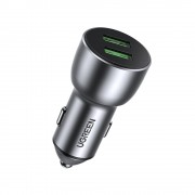 Ugreen fast car charger 2x USB Quick Charge 3.0 36 W 3 A gray (CD213 60713)