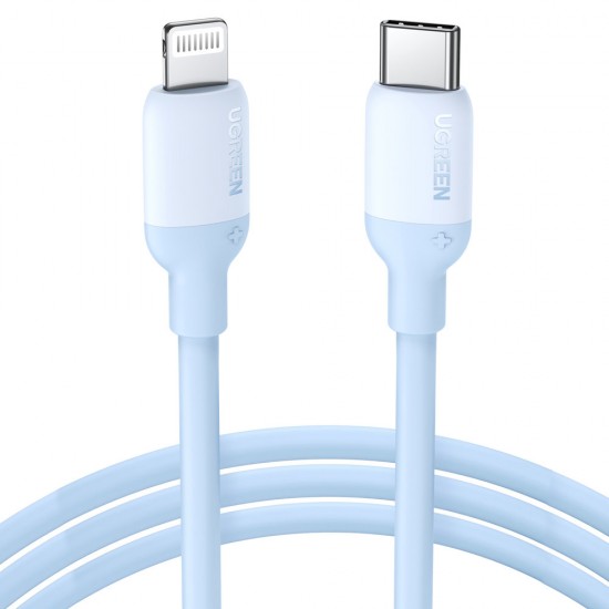 Ugreen fast charging cable USB Type C - Lightning (MFI certified) chip C94 Power Delivery 1m blue (US387 20313)