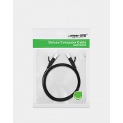 Ugreen flat Ethernet patchcord cable RJ45 Cat 6 UTP 1000 Mbps 3 m black (NW101 50186)