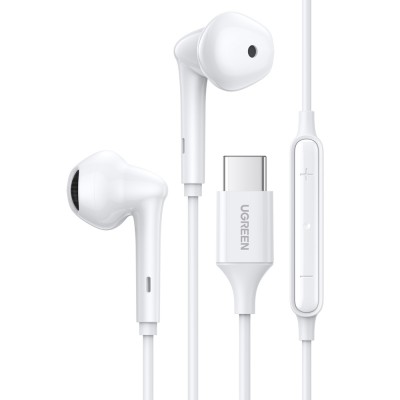 Ugreen in -ear USB Type C headphones with remote and microphone white (EP101 60700)