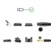 Ugreen microphone cable XLR (female) - 6,35 mm jack (male) 2 m (AV131) (20719)