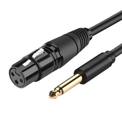 Ugreen microphone cable XLR (female) - 6,35 mm jack (male) 5 m (AV131) (20721)