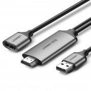 Ugreen video cable USB to HDMI adapter 1.5 m gray (CM151 50291)