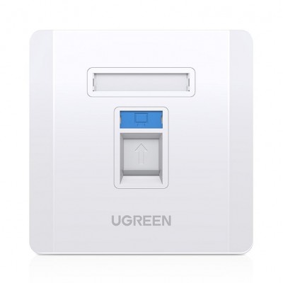 Ugreen wall socket internet LAN RJ45 86 mm x 86 mm white (80180 NW144)