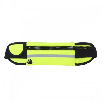 Ultimate Running Belt with bottle holder and headphone outlet green