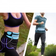 Ultimate Running Belt with bottle holder and headphone outlet green