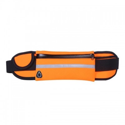 Ultimate Running Belt with bottle holder and headphone outlet orange