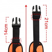 Ultimate Running Belt with bottle holder and headphone outlet orange