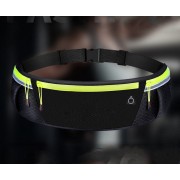 Ultimate reflective stripe Running Belt with headphone outlet black