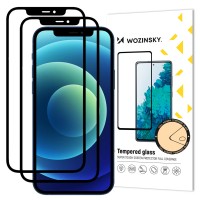 Wozinsky 2x Tempered Glass Full Glue Super Tough Screen Protector Full Coveraged with Frame Case Friendly for iPhone 11 / iPhone XR black