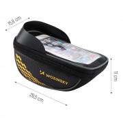 Wozinsky Bicycle Front Frame Handlebar Bag Touch Screen Phone Holder black (WBB18BK)