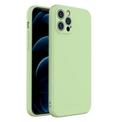 Wozinsky Color Case silicone flexible durable case iPhone 12 Pro green
