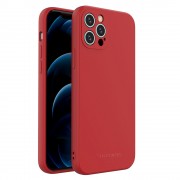 Wozinsky Color Case silicone flexible durable case iPhone 12 Pro red