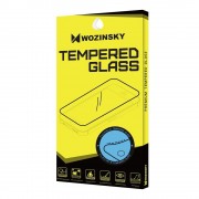 Wozinsky Full Cover Flexi Nano Glass Hybrid Screen Protector with frame for iPhone 12 Pro Max black