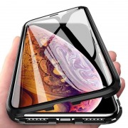 Wozinsky Full Magnetic Case Full Body Front and Back Cover with built-in glass for Xiaomi Mi 11 black-transparent