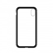 Wozinsky Full Magnetic Case Full Body Front and Back Cover with built-in glass for Xiaomi Mi 11 black-transparent
