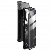 Wozinsky Full Magnetic Case Full Body Front and Back Cover with built-in glass for Xiaomi Mi 11 black-transparent