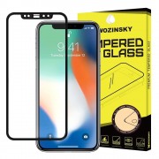 Wozinsky PRO+ Tempered Glass 5D Full Glue Super Tough Screen Protector Full Coveraged with Frame for iPhone 11 Pro Max / iPhone XS Max black
