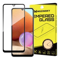 Wozinsky Tempered Glass Full Glue Super Tough Screen Protector Full Coveraged with Frame Case Friendly for Samsung Galaxy A32 4G black