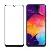 Wozinsky Tempered Glass Full Glue Super Tough Screen Protector Full Coveraged with Frame Case Friendly for Samsung Galaxy A40 black