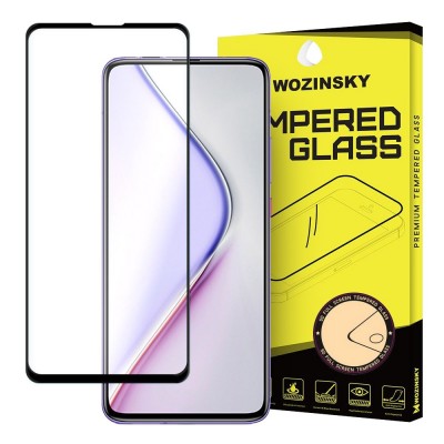 Wozinsky Tempered Glass Full Glue Super Tough Screen Protector Full Coveraged with Frame Case Friendly for Xiaomi Redmi K30 Pro / Poco F2 Pro black