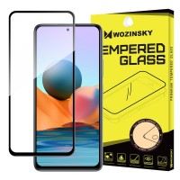 Wozinsky Tempered Glass Full Glue Super Tough Screen Protector Full Coveraged with Frame Case Friendly for Xiaomi Redmi Note 10 / Redmi Note 10S / Redmi Note 11 Global / Redmi Note 11S Global black