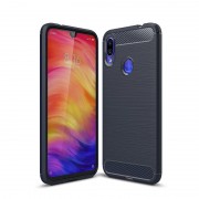 Hurtel Carbon Cover TPU θήκη για Xiaomi Redmi Note 7 μπλε