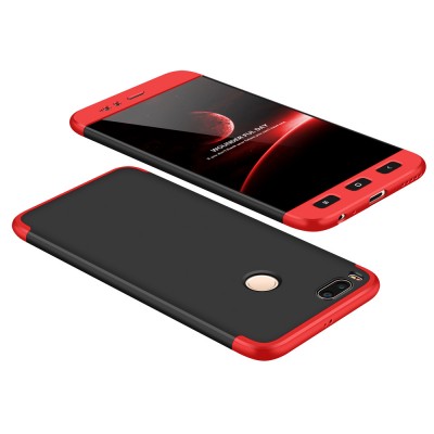 GKK 360 Protection Θήκη Full Body Cover για Xiaomi MiA1 μαύρο-κόκκινο