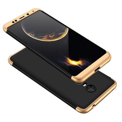 GKK 360 Protection Full Body Cover θήκη για Xiaomi Redmi 5 Plus μαύρο-χρυσό