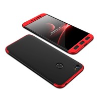 GKK 360 Protection Θήκη Full Body Cover για Xiaomi Redmi Note 5A Prime μαύρο-κόκκινο