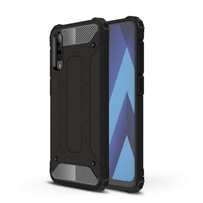 Hybrid Armor Θήκη Rugged Cover για Samsung Galaxy A70 μαύρο