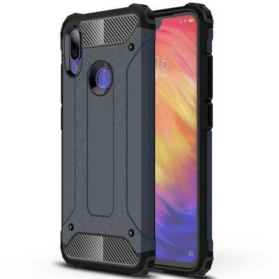 Hybrid Armor Θήκη Rugged Cover για Xiaomi Redmi Note 7 μπλε