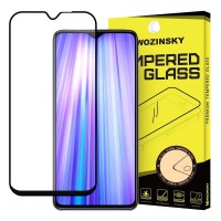 Wozinsky Tempered Glass Full Glue Super Tough Screen Protector Full Coveraged με Frame Case Friendly για Xiaomi Redmi Note 8 Pro μαύρο