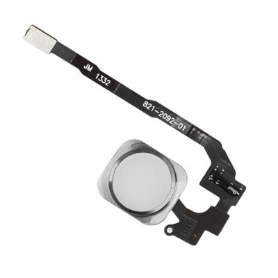 Home button with flex για Apple iPhone 5s Άσπρο-Ασημί