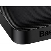 Baseus Bipow Digital Display Power Bank 10000mAh 15W με 3 Θύρες USB-A και Θύρα USB-C Μαύρο