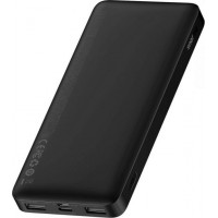 Baseus Bipow Digital Display Power Bank 10000mAh 15W με 3 Θύρες USB-A και Θύρα USB-C Μαύρο