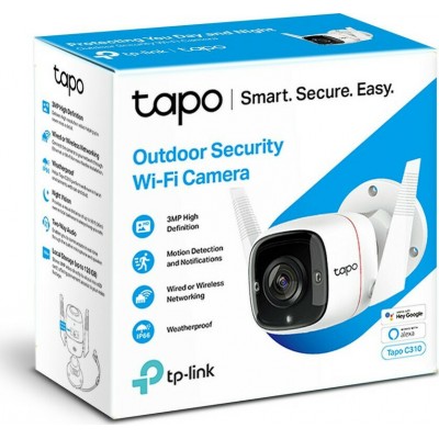 TP-LINK Tapo C310 V1 IP Κάμερα Παρακολούθησης Wi-Fi Full HD+ Αδιάβροχη με Αμφίδρομη Επικοινωνία
