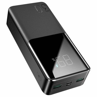 Joyroom JR-QP193 Power Bank 30000mAh 22.5W με 2 Θύρες USB-A και Θύρα USB-C Μαύρο