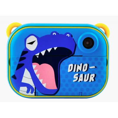 Skysonic Instant Kids Camera με θερμικό εκτυπωτή και εφαρμογή WiFi (Μπλε Δεινοσαυράκι)