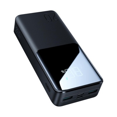 Joyroom JR-QP192 Power Bank 20000mAh 22.5W με 2 Θύρες USB-A και Θύρα USB-C Μαύρο