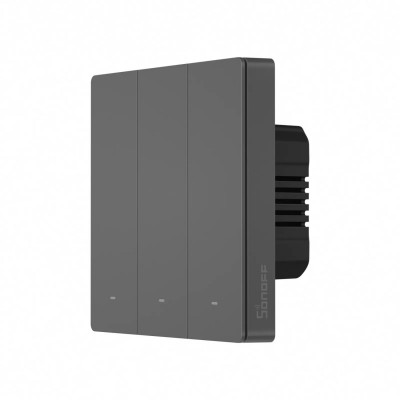 Sonoff Smart 3 Channel WiFi Wall Switch Black (M5-3C-86)