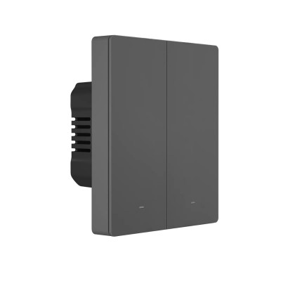 Sonoff smart 2-channel Wi-Fi wall switch black (M5-2C-80)